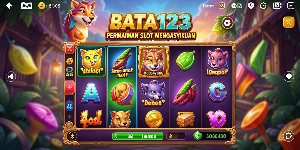 Tampilan gameplay BATA123 yang menarik dan penuh warna.