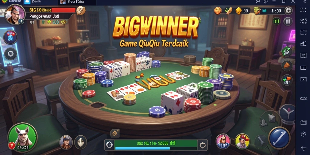 Tampilan gameplay QiuQiu yang menarik dan kompetitif di BIGWINNER.