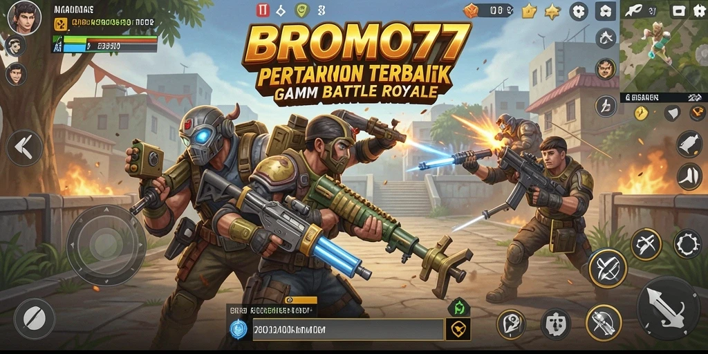 Tampilan gameplay seru dan mendebarkan di BROMO77
