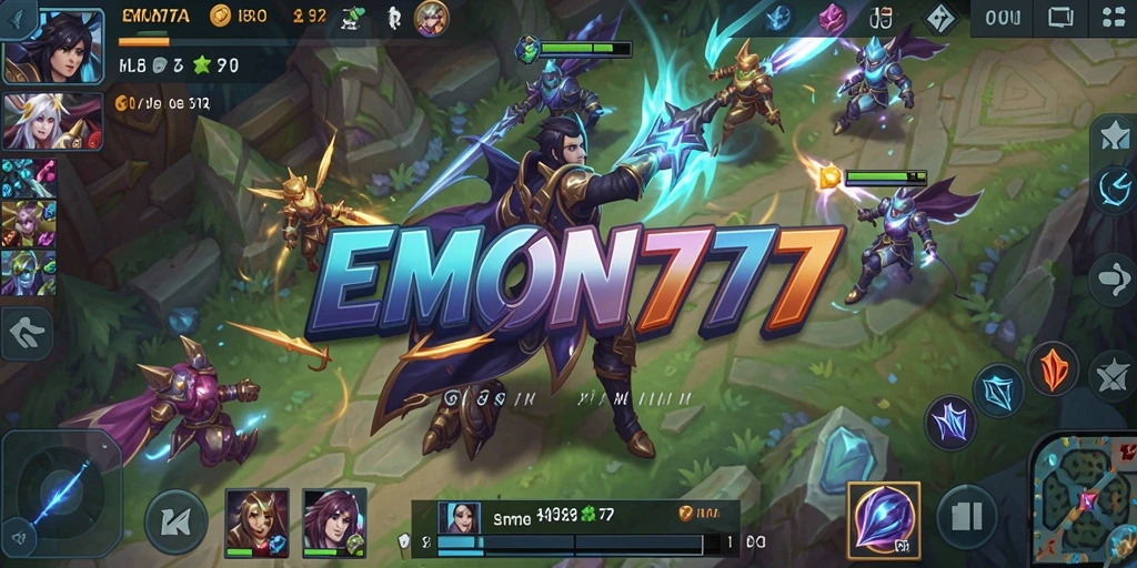 Tampilan utama gameplay EMON777 yang seru dan penuh aksi.