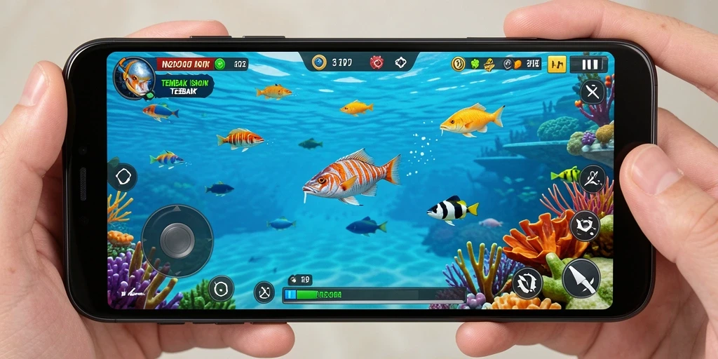 Tampilan menarik dari gameplay Tembak Ikan IN22.