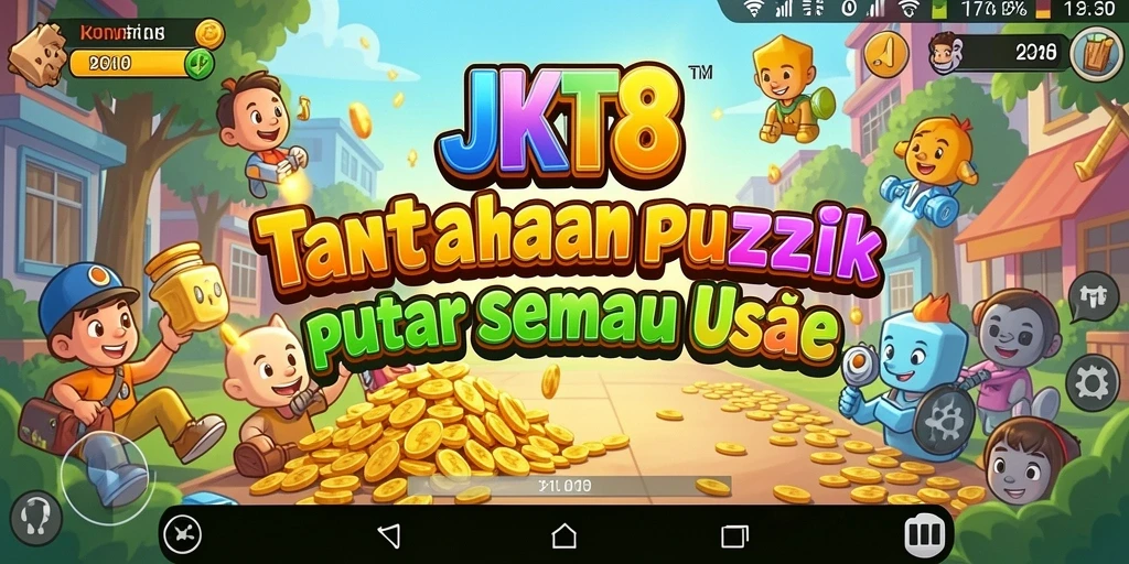 Tampilan gameplay JKT8 yang menarik dan penuh tantangan Puzzle.