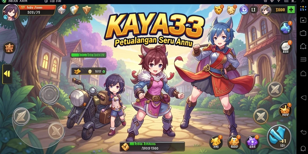 Screenshot gameplay KAYA33 yang menampilkan aksi mendebarkan di dunia anime.