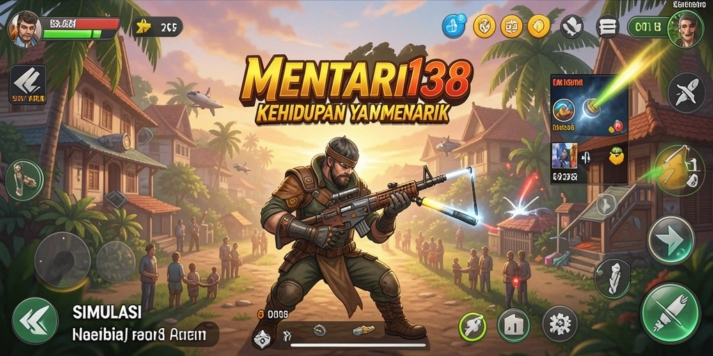 Tampilan gameplay menarik MENTARI138 dengan elemen simulasi kehidupan.