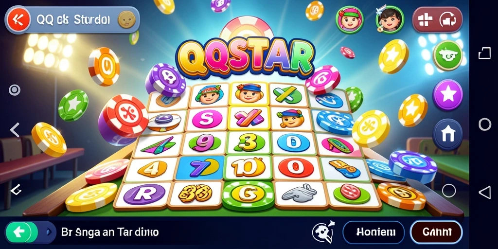 Tampilan gameplay Bingo yang seru dan interaktif di QQSTAR.